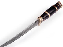Load image into Gallery viewer, Custom Handmade Bowie Knife Damascus Steel | Hunting Knives DK-049