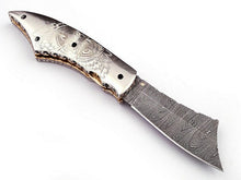 Load image into Gallery viewer, Handmade Folding Knife Damascus Steel DK_0490
