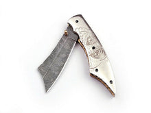 Load image into Gallery viewer, Handmade Folding Knife Damascus Steel DK_0490