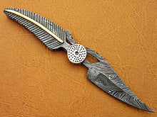 Load image into Gallery viewer, Handmade Folding Knife Damascus Steel DK-0493