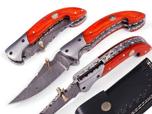 Load image into Gallery viewer, Handmade Folding Knife Damascus Steel DK-0501