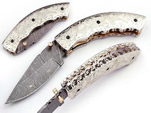 Load image into Gallery viewer, Handmade Folding Knife Damascus Steel