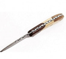 Load image into Gallery viewer, Handmade Damascus Steel Skinner Knife Custom Made 8.5&quot;