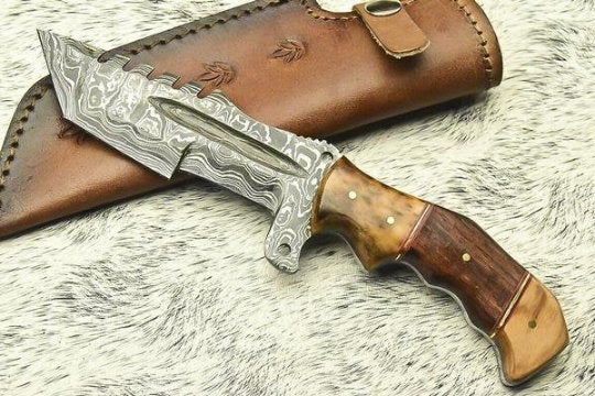 Custom Handmade HUNTING TRACKER Tactical Hunter Blade Survival