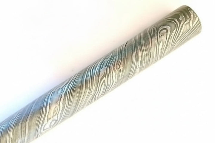 Twisted Damascus Steel Round Bar For Knife Guard/ring Jewelry Making DK - 0126 handmade by JW SteelCrafts